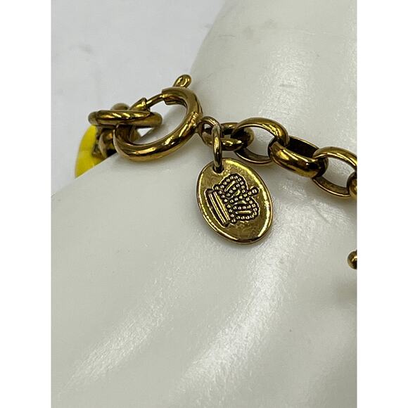 Juicy Couture Authentic Guitar Megaphone Heart Crystal Y2K Charm Bracelet - Picture 9 of 14